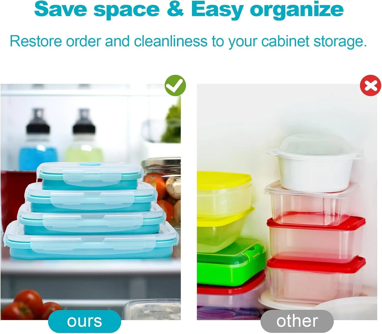 Everstead FlexiStore Collapsible Food Containers