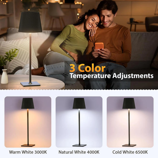 Everstead Glow | 2-Pack Touch LED Desk Lamps (3 Color Modes)
