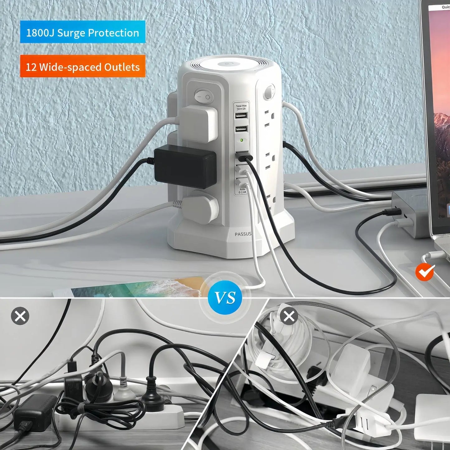 Everstead PowerTower Surge Protector