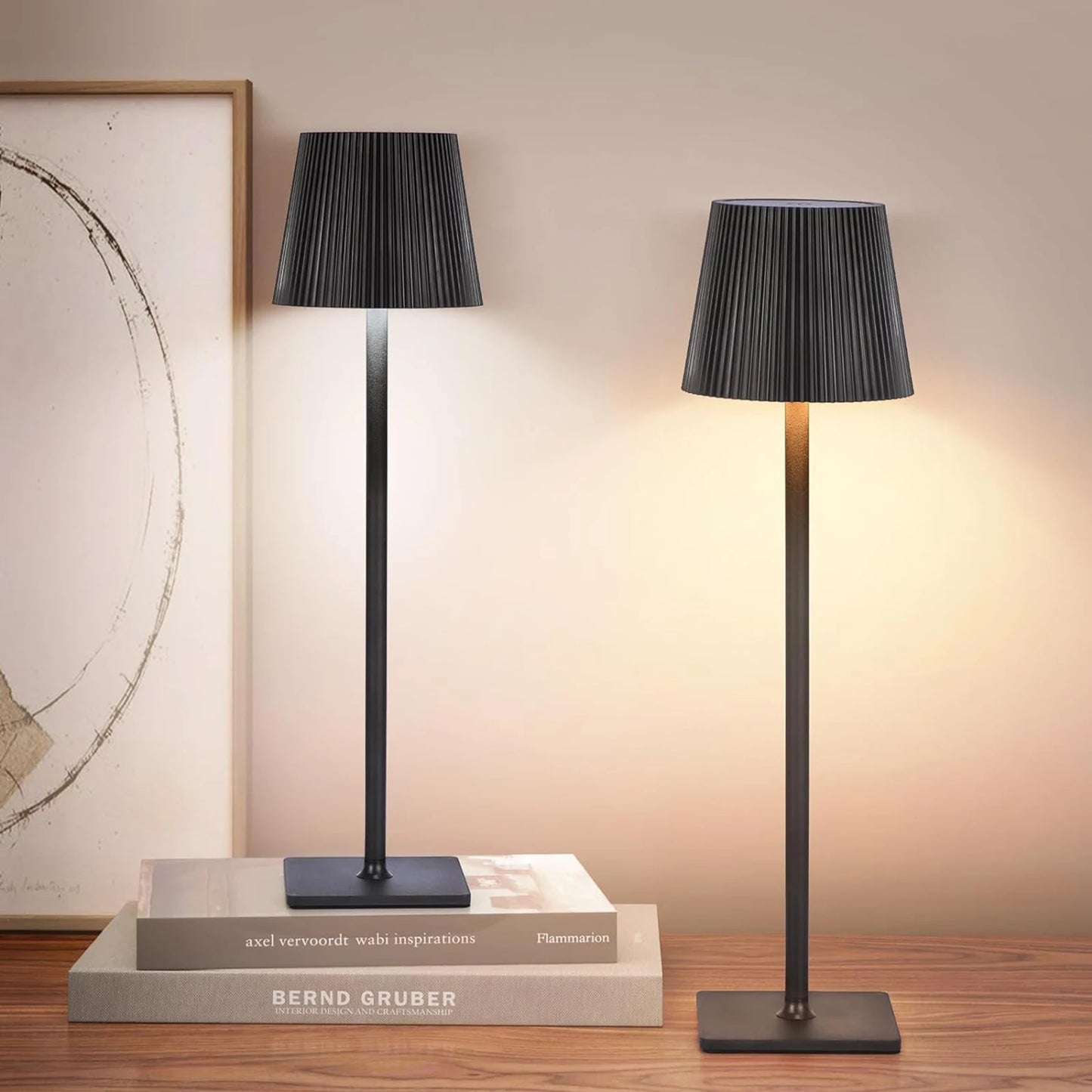 Everstead Glow | 2-Pack Touch LED Desk Lamps (3 Color Modes)