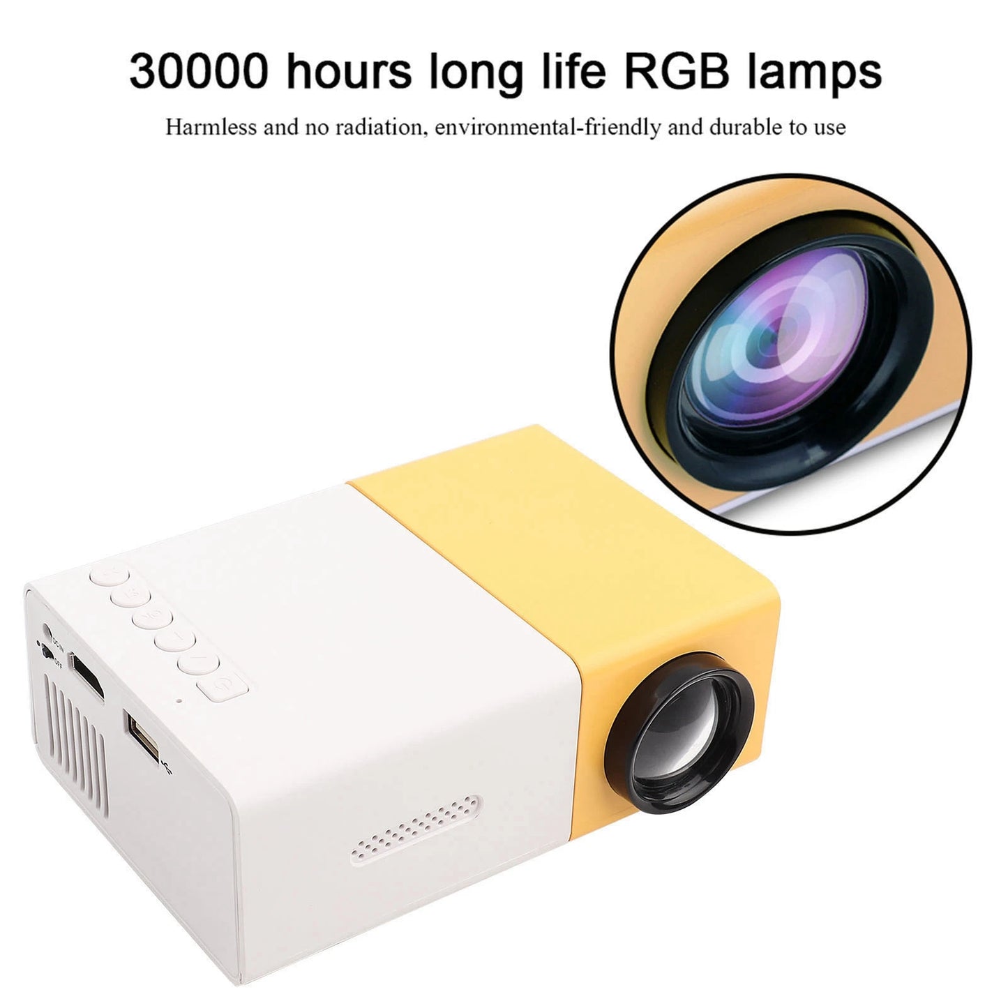 EverView Mini Projector | Portable 1080p LED